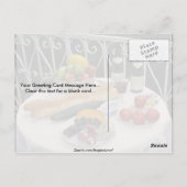 フランスのLe Creuse地域のおいしいピクニックアイテム ポストカード (裏面)