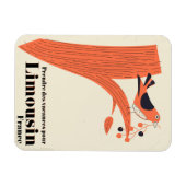 フランスのLimousinをPrendre des vacances pourフランス。 マグネット (横)