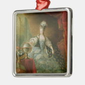 フランスのMarieアントワネットの女王のポートレート メタルオーナメント (左)
