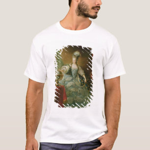 フランスのMarieアントワネットの女王のポートレート Tシャツ