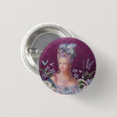 フランスのMarieアントワネットの女王 缶バッジ (正面&裏面)