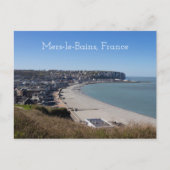 フランスのMers-le-Bains航空ビュー ポストカード (正面)