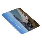 フランスのMers-le-Bains航空ビュー マグネット (右側)