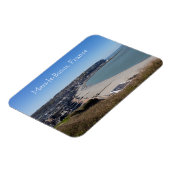 フランスのMers-le-Bains航空ビュー マグネット (左側)