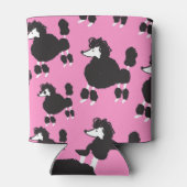 フランスのpoodle:ヴィンテージイラストレーションパターン。 缶クーラー (裏面)