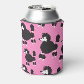 フランスのpoodle:ヴィンテージイラストレーションパターン。 缶クーラー (缶裏面)