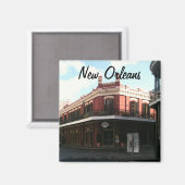 フランスのQuarter New Orleans Louisiana磁石 マグネット (正面/裏面)