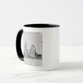 フランスのQueenおよび彼女Blanche de Castille マグカップ (正面左)