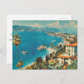 フランスのRiviera,フランスアールデコ旅行 ポストカード (正面/裏面)