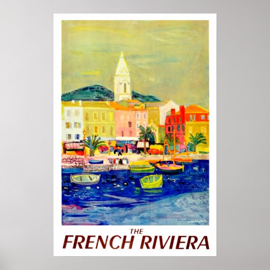 フランスのriviera,フランス, 絵画s,アート,ヴィンテージ ポスター (正面)