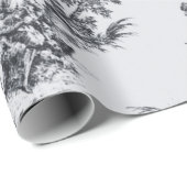 フランスのtoile de jouy黒と白の切り離 ラッピングペーパー (ロールコーナー)