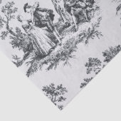 フランスのtoile de jouy黒と白の切り離 薄葉紙 (詳細)
