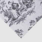 フランスのtoile de jouy黒と白の切り離 薄葉紙 (詳細)