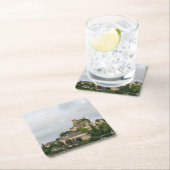 フランスのTurenneの村 スクエアペーパーコースター (インサイチュ)