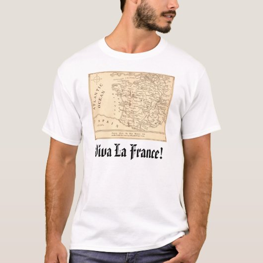 フランスのVivaのLaフランス! Tシャツ (正面)