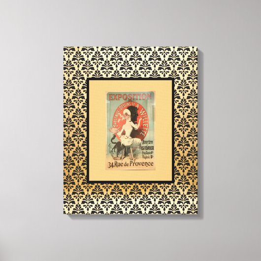 フランスのWillette Exposition キャンバスプリント (正面)