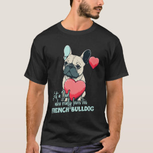 フランスを愛するハートバルーンパパを持つフランス人 Tシャツ