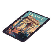 フランスアルクドゥトリオンフトラベルアートヴィンテージ マグネット (左側)