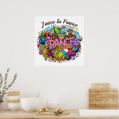 フランスイラストレーションアートポスター ポスター (キッチン)