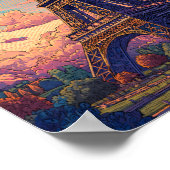 フランスイラストレーショントラベルアートヴィンテージ ポスター (角)