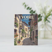 フランスイヴォワールの路地 ポストカード (スタンド正面)