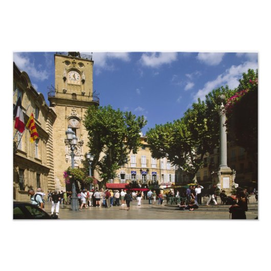 フランスエクサンプロヴァンスLa Place de la Maire フォトプリント (正面)