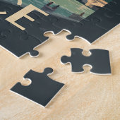 フランスエッフェルタワートラベルアートヴィンテージ ジグソーパズル (側面)