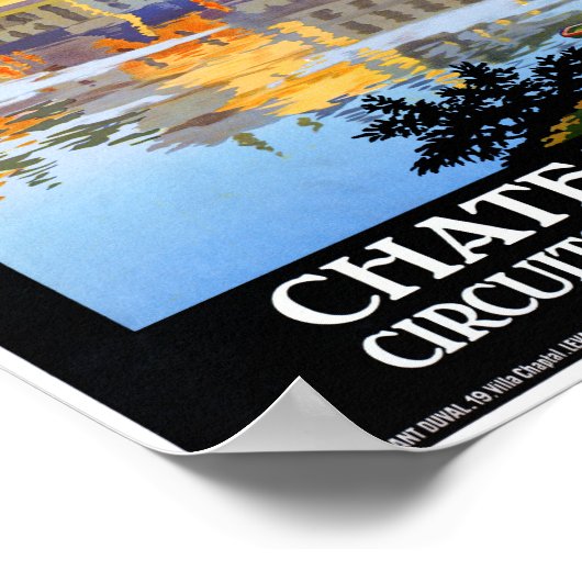 フランスオーリンズ、ヴィンテージ旅行のポスターを復元 ポスター (角)