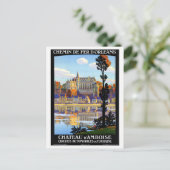 フランスオーリンズ、ヴィンテージ旅行のポスターを復元 ポストカード (スタンド正面)