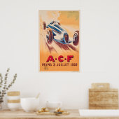 フランスグランプリランスゲュー1938モーターレース ポスター (キッチン)