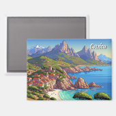 フランスコルシカ旅行 マグネット (正面/裏面)