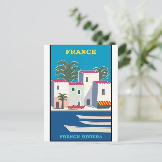 フランスコートDアズールヴィンテージ旅行はがき ポストカード (スタンド正面)
