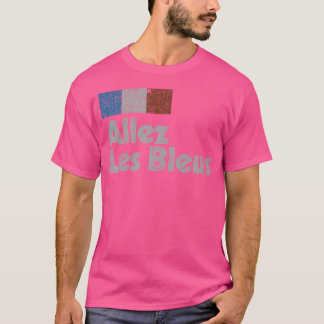 フランスサッカー2018年フランスの国旗アルレスブルー Tシャツ