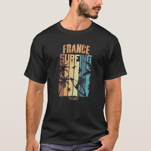 フランスサーフィン1 Tシャツ (正面)