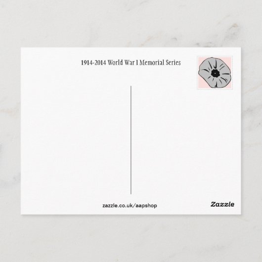 フランスザバーニング大聖堂ランススケッチ ポストカード (裏面)