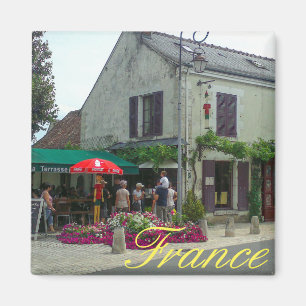フランスシティスケープ通りレストランカフェビュー マグネット