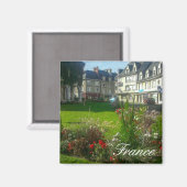 フランスシティスケープ通り建物自然 マグネット (正面/裏面)