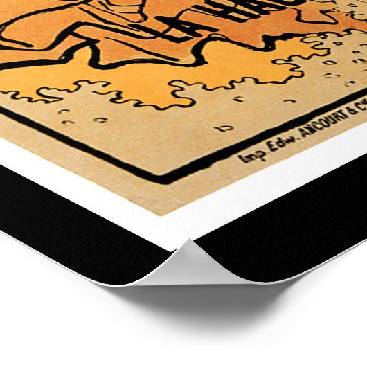 フランスシャンパンヴィンテージワインドリンクアドアート ポスター (角)