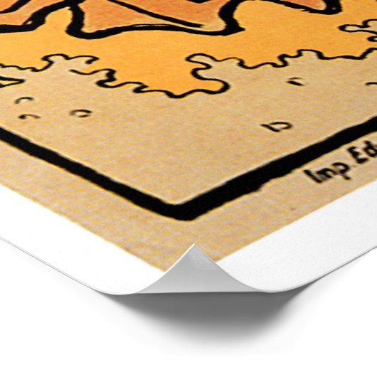 フランスシャンパンヴィンテージワインドリンクアドアート ポスター (角)