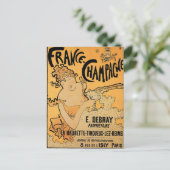 フランスシャンパンヴィンテージワインドリンクアドアート ポストカード (スタンド正面)