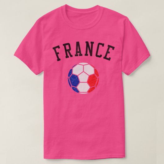 フランスチーム伝統国旗 Tシャツ (デザイン正面)