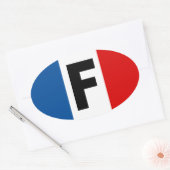 フランステッカー 楕円形シール (封筒)