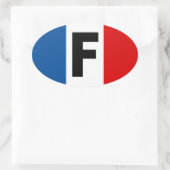フランステッカー 楕円形シール (バッグ)