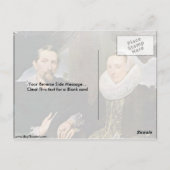 フランスナイダーズと彼の妻、アンソニー・ヴァン・ダイク ポストカード (裏面)