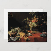 フランスナイダー – まだ果物のバスケットと生活,ゲーム ポストカード (正面/裏面)