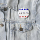 フランスハクナマタタブルーホワイトレッドユニティカラーT 缶バッジ (インサイチュ)