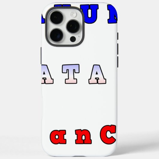 フランスハクナマタタブルーホワイトレッドユニティカラーT Case-Mate iPhoneケース (裏面)