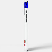 フランスハクナマタタブルーホワイトレッドユニティカラーT Case-Mate iPhoneケース (裏面 / 左)