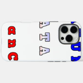 フランスハクナマタタブルーホワイトレッドユニティカラーT Case-Mate iPhoneケース (裏面 (横))