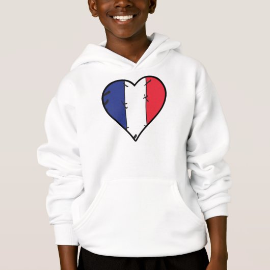 フランスハートフランスの国旗 (正面)